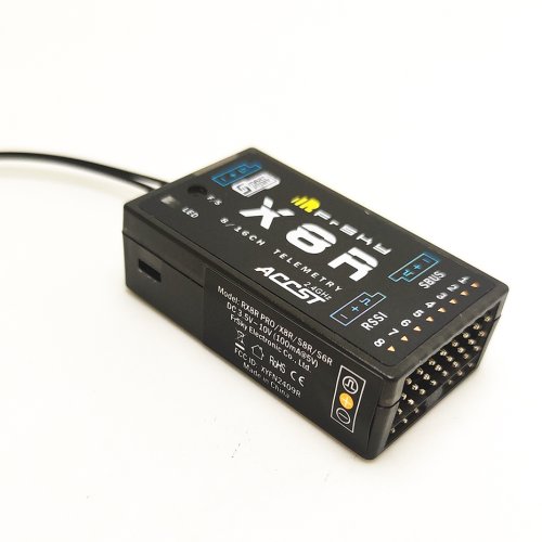 Zdjęcie Odbiornik FrSky X8R 8/16 kanałowy 2.4GHz z anteną – kompatybilny z TX16S, TX18S, Jumper XJT, X9D Plus, Horus X12S, X Lite Pro, ACCST, RSSI, SBUS