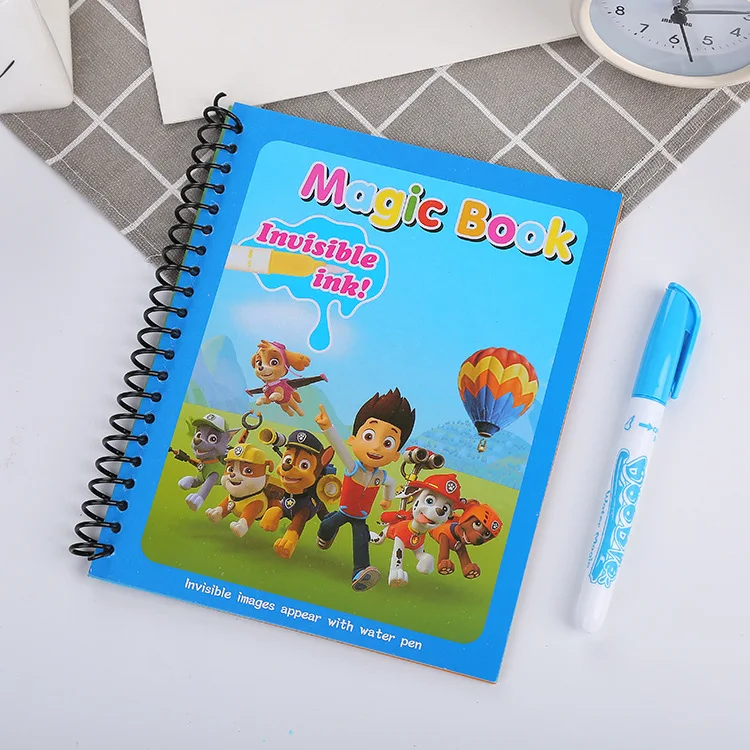 Imagen de Paw Patrol-pintura al agua de perro auténtico, juguetes para niños, Graffiti, libro mágico de acuarela de dibujos animados para niños y niñas, regalos de cumpleaños