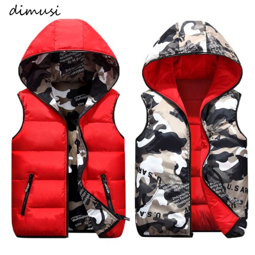 Image of Men's Winter Hooded Padded Vest – Thick Cotton-Lined Sleeveless Jacket for Warmth and Style