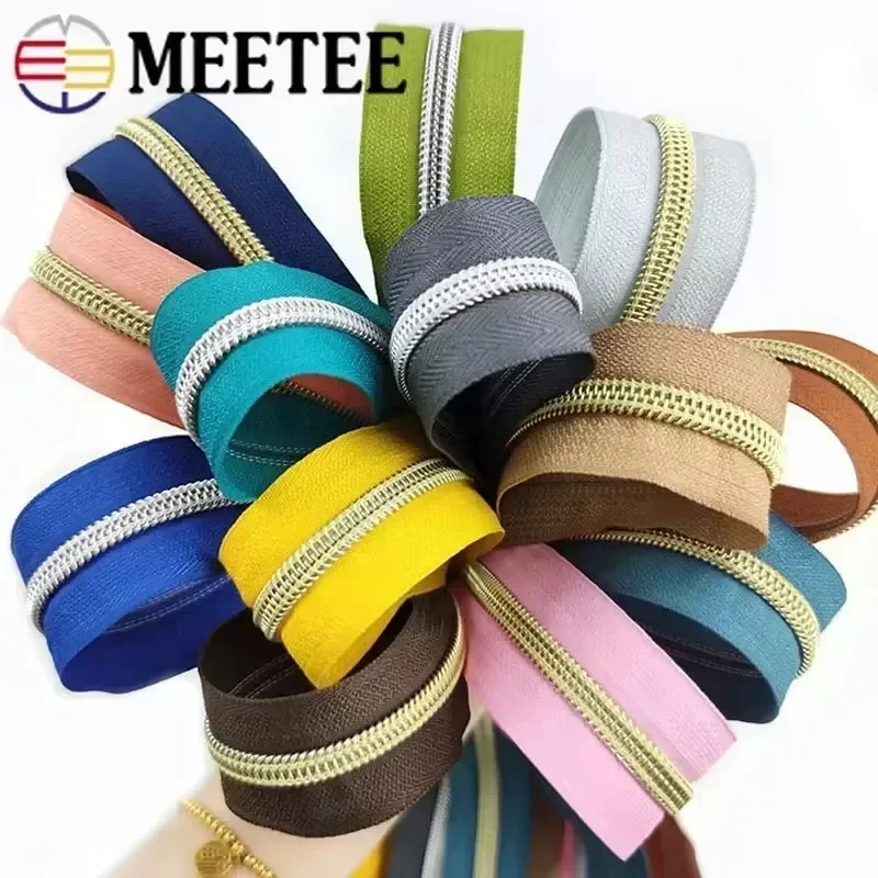 Afbeelding van Natuurlijke Nylon Ritsen Set van 2, 4, 10 en 20 cm in Goud en Zilver – Ideaal voor Naaien, Tasreparaties, Portemonnees en Kledingstukken – DIY Accessoires voor Creatieve Projecten