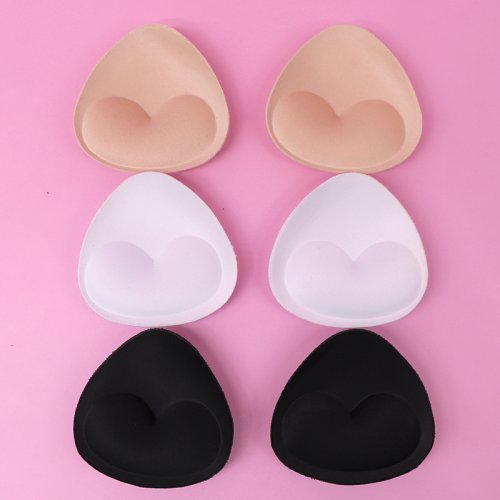Imagen de 6 uds 3 pares de almohadillas de sujetador sexis para mujer inserto acolchado extraíble sujetador po...
