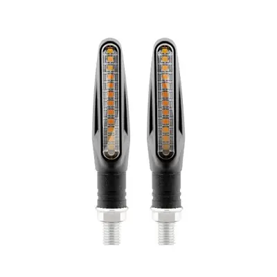 Image de Clignotants LED Universels pour Moto - Ambre Fluide
