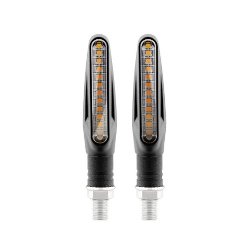 Immagine di 2PCS indicatore di direzione a LED per moto indicatore di direzione universale DRL ambra lampeggiante lampeggiante per moto fanale posteriore