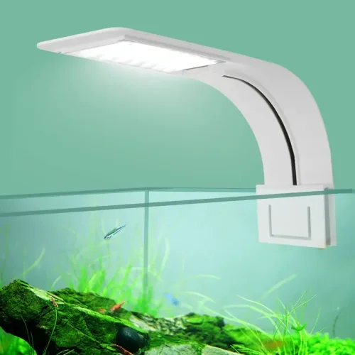 Imagen de Luz LED Super Delgada para Acuario con Clip Impermeable – Iluminación Ideal para Plantas Acuáticas y Cultivo de Peces en Pecera