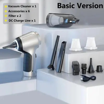 Aspirateur Sans Fil Mini Portable - Maison & Voiture