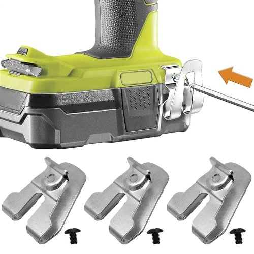 Afbeelding van 1/2/3 Stuks Riemclip Haken Met Schroeven Voor Ryobi/Ridgid Slagschroevendraaier Boor Houder accessoires Rvs Power Tool Deel