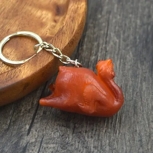 Image de Porte-clés Alimentaire Faux Porc Braisé & Poulet Rôti - Cadeau Original