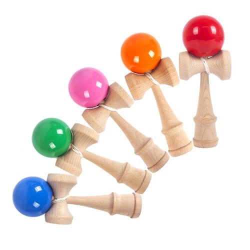 Afbeelding van Japanse Houten Zwaard Bal Speelgoed – Outdoor Puzzel Wedstrijd voor Kinderen en Volwassenen met Hand-Oog Coördinatie Oefening