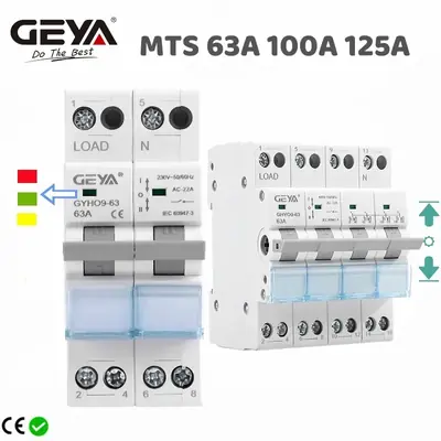 Image de Commutateur de transfert manuel 63A-125A - Double alimentation