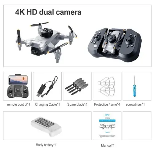 Drone gris 1 batterie