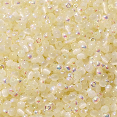 Imagen de Cuentas de Cristal Ojo de Gato 4mm en Colores Azul, Rosa, Amarillo y Verde - Pack de 150 Unidades para Crear Joyas DIY y Manualidades