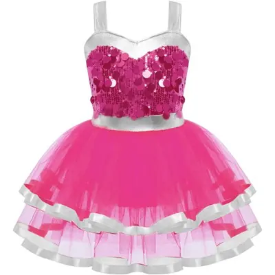 Image de Robe de Danse Élégante pour Filles - Ballet, Jazz, Patinage