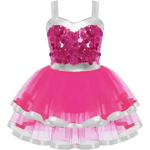 Image de Robe de Danse Élégante pour Filles - Ballet, Jazz, Patinage