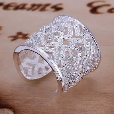 Image de Bague Argent Sterling 925 avec Cristal - Élégante & Raffinée