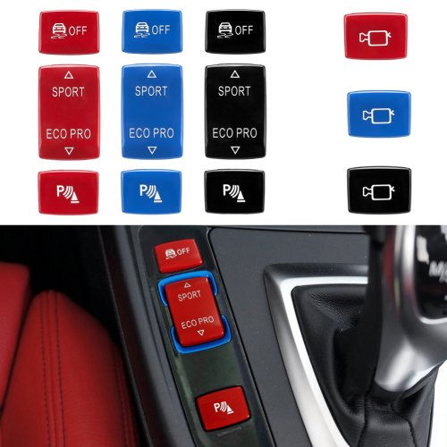Image of Premium Car Sport Eco Pro ESP Antislip Radar Sensor Switch Button Cover Compatible with BMW 1, 2, 3, 4 Series (F20, F21, F22, F23, F30, F31, F34, F32, F33, F36)
