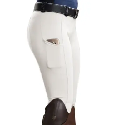 Image de Pantalon Équestre Anti-Boulochage Élastique avec Poche Téléphone