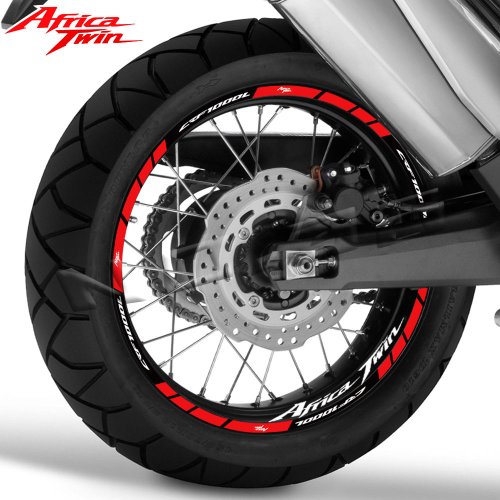 Afbeelding van Reflecterende Velgstickers voor Honda Africa Twin CRF1000L – Waterdichte Motorcross Hub Tape met Hoge Zichtbaarheid