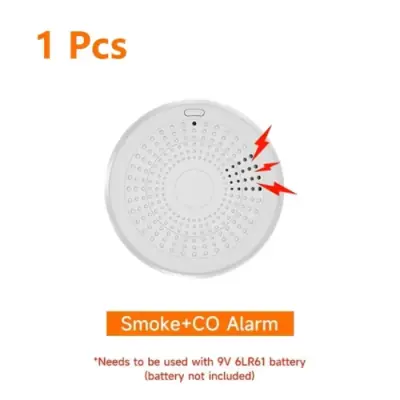 Image de Alarme Smart 2 en 1 : Détecteur de Fumée & CO avec WiFi