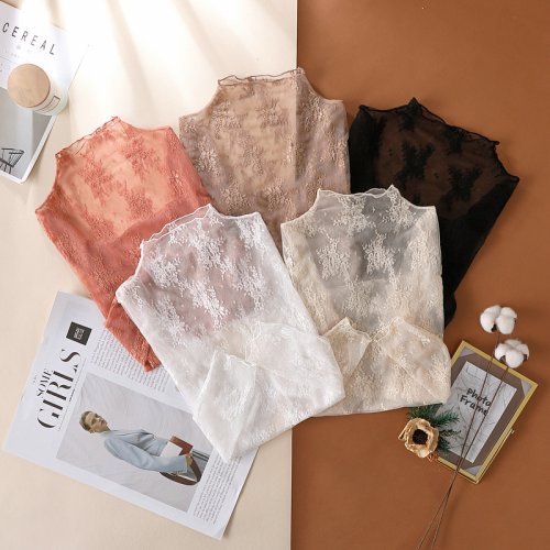 Image de Chemise Dentelle Transparente Femme Été - Style Sexy & Élégant