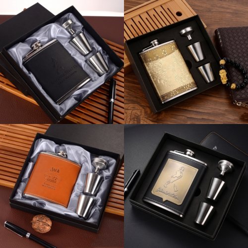 Afbeelding van Roestvrijstalen Draagbare Heupfles 8oz - Compacte Pocket Flagon voor Whisky, Alcohol en Outdoor Reizen