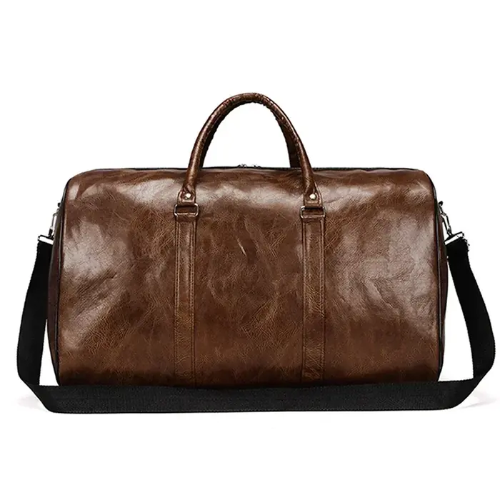 Image de Sac de Voyage Homme en Cuir PU - Grand Format Noir