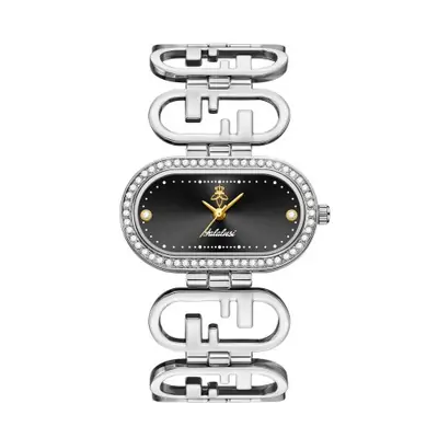 Image de Montre Femme Élégante avec Cristaux - Style Romantique