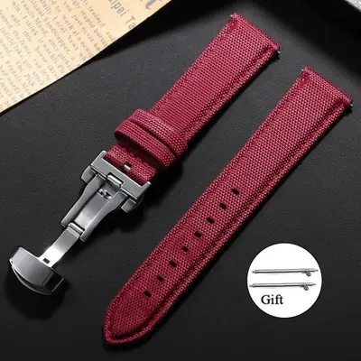 Image de Bracelet Montre Tissu Voile 20mm/22mm - Étanche & Rapide