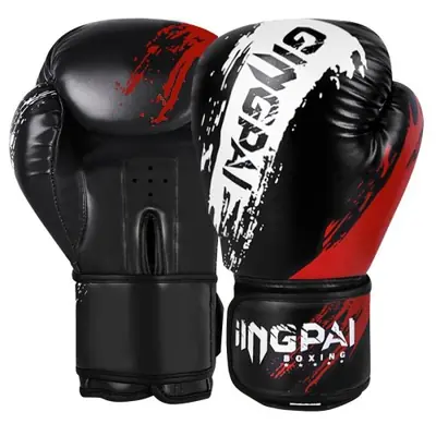 Image de Gants de Boxe Confortables pour Adultes & Enfants - Noir, Rouge, Bleu