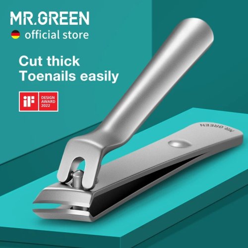 Bild von MR.GREEN Professioneller Nagelknipser mit großer schräger Klinge für eingewachsene Zehennägel, schneidet dicke und harte Nägel