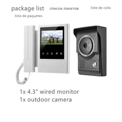 Image de Interphone Vidéo avec Caméra & Moniteur Tactile - Sécurité à la Porte