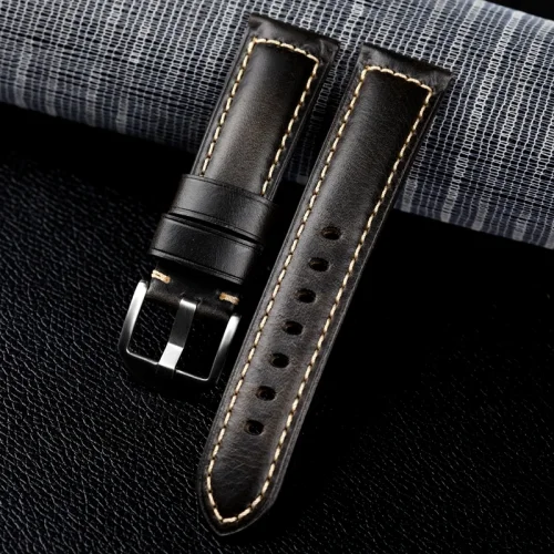 Afbeelding van Echt lederen kalfsleren band 20 mm 22 mm voor Huawei Watch GT 4 3 46 mm Amazfit GTR lederen band voor Galaxy Watch 6 5 accessoires