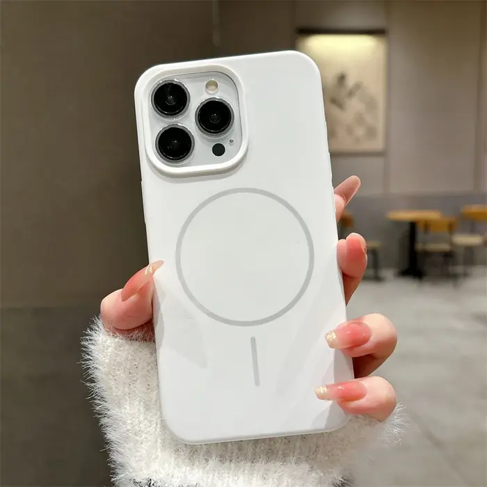 Image de Coque iPhone MagSafe en Silicone Luxe - Sensation Peau