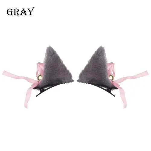 Image de Bandeau d'oreille de chat en peluche - Accessoire mignon pour cosplay et fête