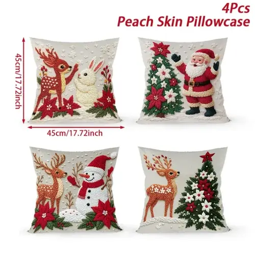 Image de Housse de Coussin Noël - Décoration festive pour votre maison