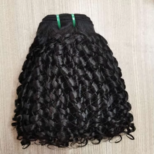 Afbeelding van Birmese Pixie Krullend Braziliaans Menselijk Haar Weave – Dubbele Inslag Quick Weave voor Vrouwen, 1-3-4 Stuks Echte Haarverlenging