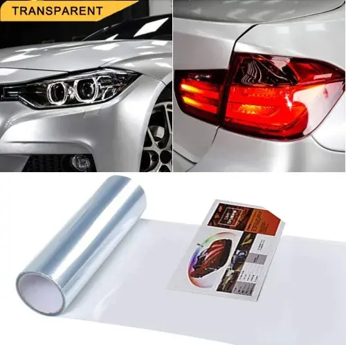 Image de Film Teinté Auto-Adhésif pour Phares et Feux Arrière