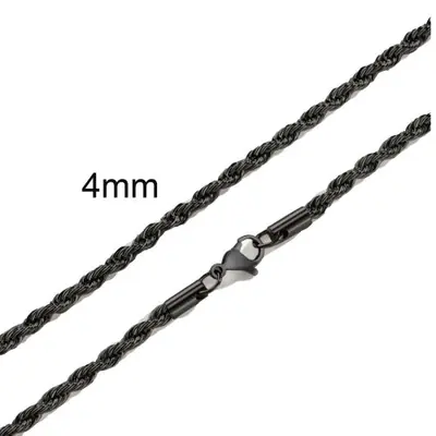 Image de Collier Long Torsadé Or - Style Punk pour Hommes & Femmes