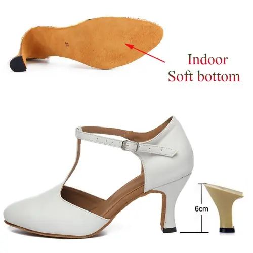 Image de Chaussures de Danse Latine Femme - Rouge & Blanc
