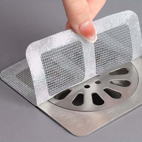 Bodenablauf-Aufkleber, insektensicheres, selbstklebendes Badezimmer-Haarfilternetz, Kanalfilter, Anti-Blockier-Netz für die Küche