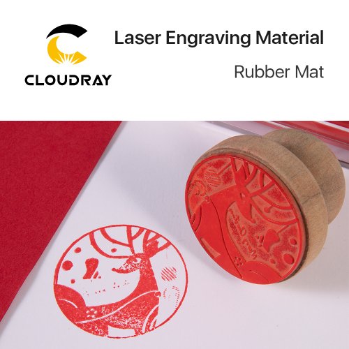 Imagen de Tapete de Goma CloudRay para Grabado Láser – Ideal para DIY y Arte