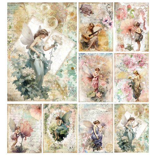 Zdjęcie Oryginalny Papier Ryżowy Vintage – Idealny do DIY i Dekoracji