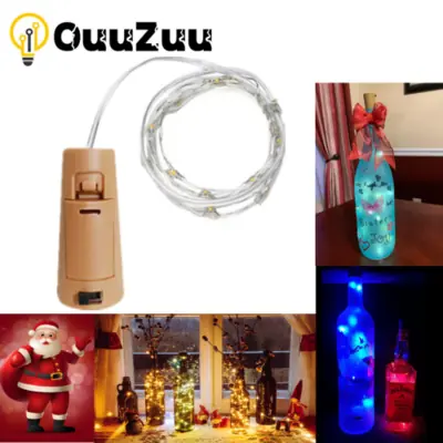 Image de Lumières LED en Liège pour Bouteilles - Déco Festive