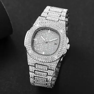 Image de Montre Homme Luxe Quartz Acier Inoxydable