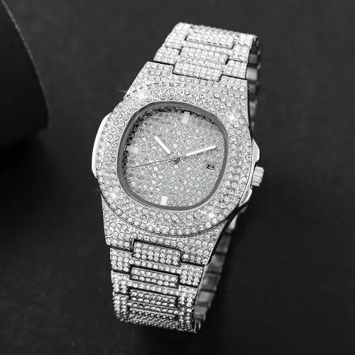 Image de Montre Homme Luxe Quartz Acier Inoxydable