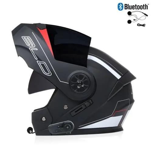 Image de Casque Moto Bluetooth Intégral avec Visière Rabattable