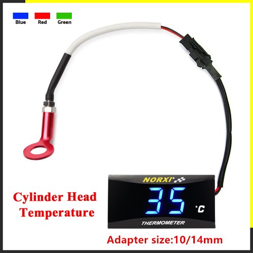 Bild von Motorrad Zylinderkopf Temperatursensor Norxi Mini Square Digital Instrument Luftfeuchtigkeit für Nmax125 Motorrad