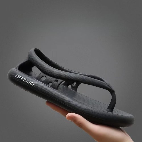 Imagen de Chanclas planas originales de EVA para hombre, zapatillas cóncavas con plataforma, chanclas antideslizantes para el hogar para parejas, Sandalias de playa de suela blanda