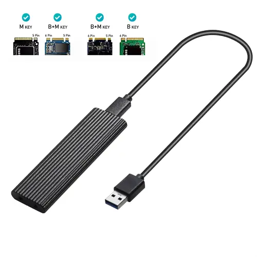 Image de Boîtier SSD M.2 NVMe USB 3.1 - Rapide & Portable
