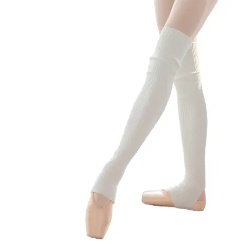 Image de Jambières de Danse 65 cm - Chaussettes Hautes Thermiques pour Ballet