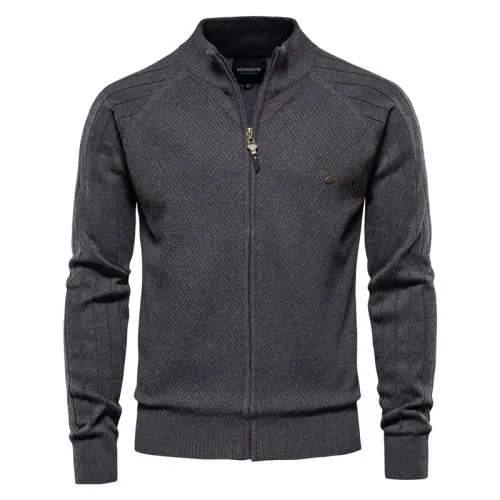 Image de Cardigan Homme Streetwear Coton Qualité Supérieure